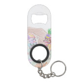 Aangepast Kinder kunstwerk, twee leuke muis, bloem Mini Flessenopener (Achterkant)