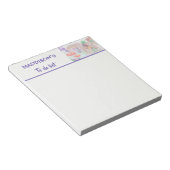 Aangepast Kinder kunstwerk, twee leuke muis, bloem Notitieblok (Schuin)