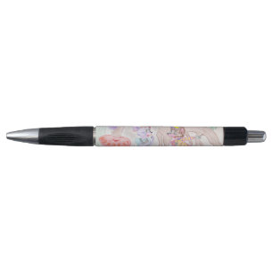 Aangepast Kinder kunstwerk, twee leuke muis, bloem Pen