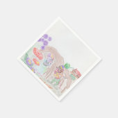 Aangepast Kinder kunstwerk, twee leuke muis, bloem Servet (Hoek)