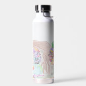 Aangepast Kinder kunstwerk, twee leuke muis, bloem Waterfles (Links)
