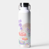 Aangepast Kinder kunstwerk, twee leuke muis, bloem Waterfles (Voorkant)
