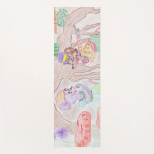 Aangepast Kinder kunstwerk, twee leuke muis, bloem Yogamat (Voorkant)