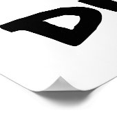 Aangepast Kinder Oranje Poster  (Hoek)