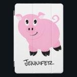 Aangepast Kinder roze varken Kleine Varkens iPad Pro Hoesje<br><div class="desc">Speciaal Kinder roze varken Kleine Varkens Dierlijk Slim Hoesje. Een zoet kleine cartoon varkenspatroon in roze wit en zwart. Fun barnyard dierthema voor kleine meisjes elektronische accessoires.</div>