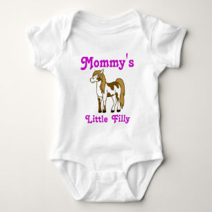 Aangepast Kinder Shirt voor paarden met roze tekst