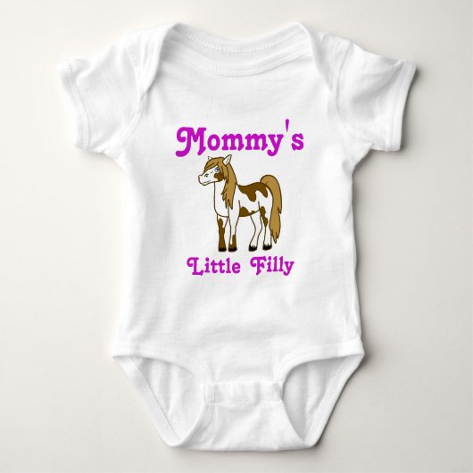 Aangepast Kinder Shirt voor paarden met roze tekst (Voorkant)