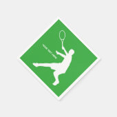 Aangepast kinder tennisverjaardagsartikel servette servetten (Hoek)