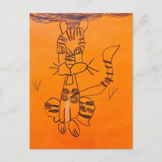 Aangepast Kinderen Art Print Briefkaart (Voorkant)