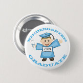Aangepast Kindergarten Blue Girl Afstuderen Ronde Button 5,7 Cm (Voorkant /achterkant)