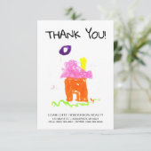 Aangepast kinderhuis tekening Vastgoed klant Tha Bedankkaart (Staand voorkant)