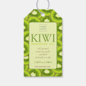 Aangepast Kiwi-essentiële-olie-etiket Cadeaulabel (Voorkant)