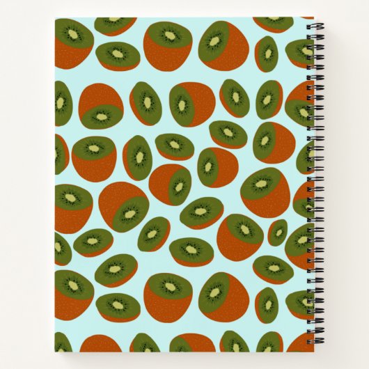 Aangepast kiwi-spatroon Ontvang blanco Notitieboek (Achterkant)