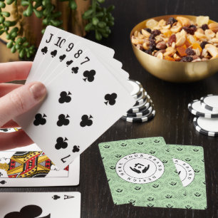 Aangepast klassiek bedrijfslogo & QR-code Pokerkaarten