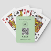 Aangepast Klassiek Bedrijfslogo & QR-code Pokerkaarten (Achterkant)