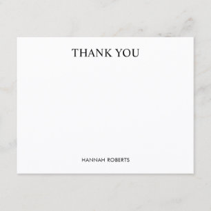 Aangepast Klassiek Elegant Modern Minimalistisch D Notitiekaartje