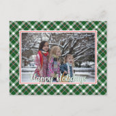 Aangepast Klassiek Rood Groen Blauw Wit Geruit Pat Briefkaart (Voorkant)