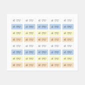 Aangepast kledinglabel voor ambachtslieden met hui labels (Vel)