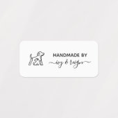 Aangepast kledinglabel voor ambachtslieden met hui labels (Design 1)