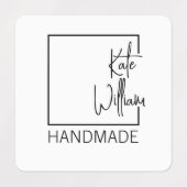 Aangepast kledinglabel voor handgemaakt artikel labels (Design 1)