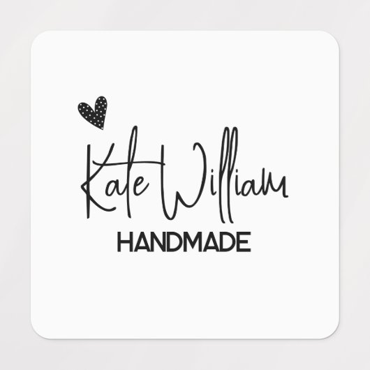 Aangepast kledinglabel voor handgemaakt artikel labels (Design 1)