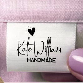Aangepast kledinglabel voor handgemaakt item grosgrain lint