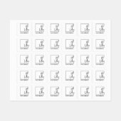 Aangepast kledinglabel voor handgemaakt item labels (Vel)