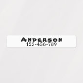 Aangepast Kledinglabel voor verpleeghuis / Dagopva Labels (Design 1)