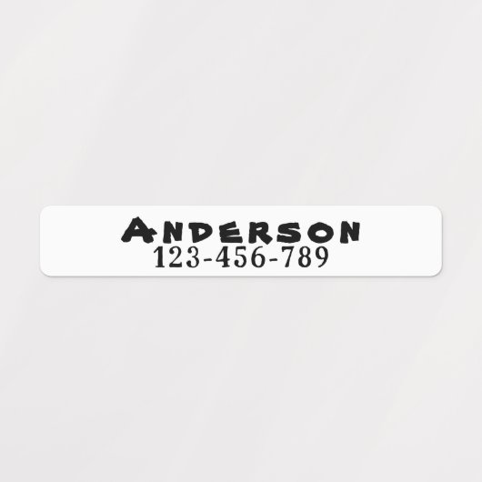 Aangepast Kledinglabel voor verpleeghuis / Dagopva Labels (Design 1)