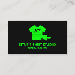 Aangepast kledingstuk Winkel neongroene peul Visitekaartje