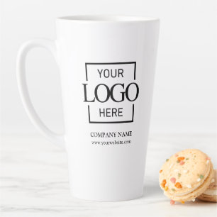 Aangepast klein bedrijfslogo gepersonaliseerd merk latte mok