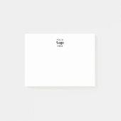 Aangepast klein bedrijfslogo minimalistisch post-it® notes (Voorkant)