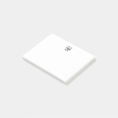 Aangepast klein bedrijfslogo minimalistisch post-it® notes (Schuin)