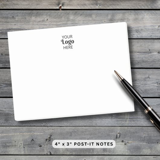 Aangepast klein bedrijfslogo minimalistisch post-it® notes