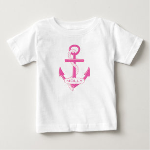 Aangepast klein meisje met anker Baby Tutu Bodysui