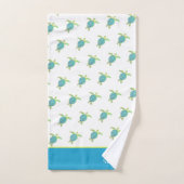 Aangepast klein Zee Kustschildpad Blauwgroen blauw Bad Handdoek (Handdoek)