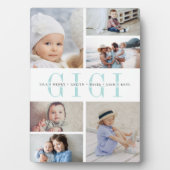 Aangepast kleinkinderen 6 Foto collage Fotoplaat (voorkant)