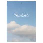 Aangepast klembord | Blauwe hemel en witte wolken (Achterkant)