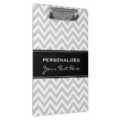 Aangepast klembord | Cool grijs chevron-patroon (Rechts)