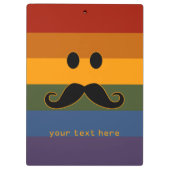 Aangepast klembord Mustache Pride (Achterkant)