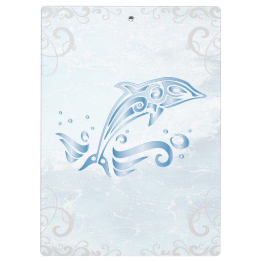 Aangepast klembord voor blauwe dolfijn (Achterkant)