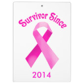 Aangepast klembord voor borstkanker roze lint (Achterkant)