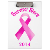 Aangepast klembord voor borstkanker roze lint (Voorkant)