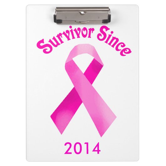 Aangepast klembord voor borstkanker roze lint (Voorkant)