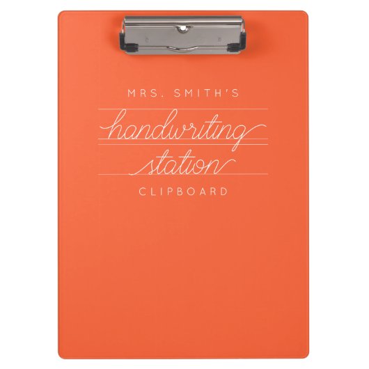 Aangepast klembord voor docent of student (Voorkant)