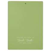 Aangepast klembord voor docent of student (Achterkant)