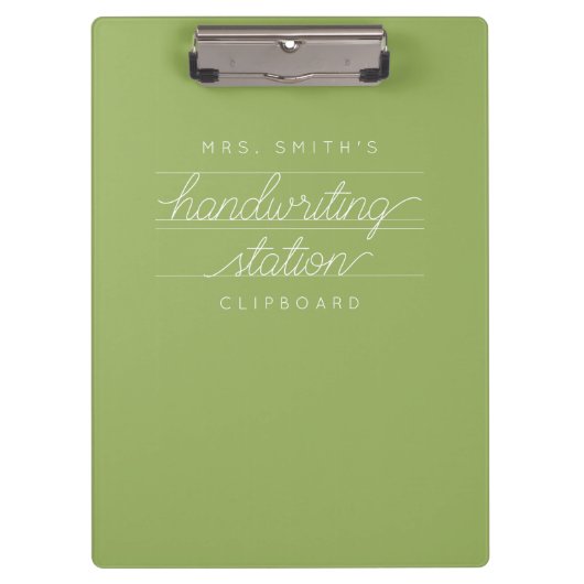 Aangepast klembord voor docent of student (Voorkant)