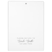 Aangepast klembord voor docent of student (Achterkant)