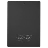 Aangepast klembord voor docent of student (Achterkant)