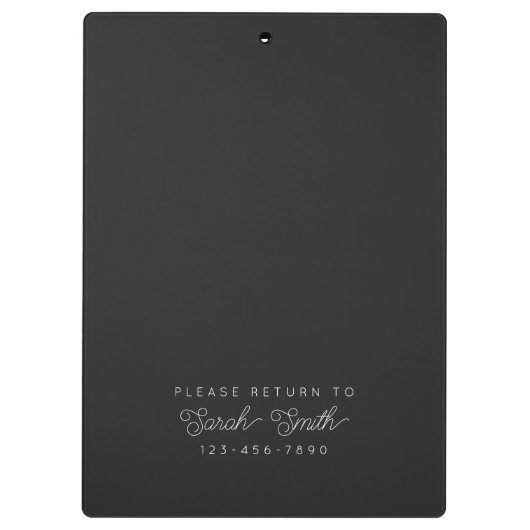 Aangepast klembord voor docent of student (Achterkant)